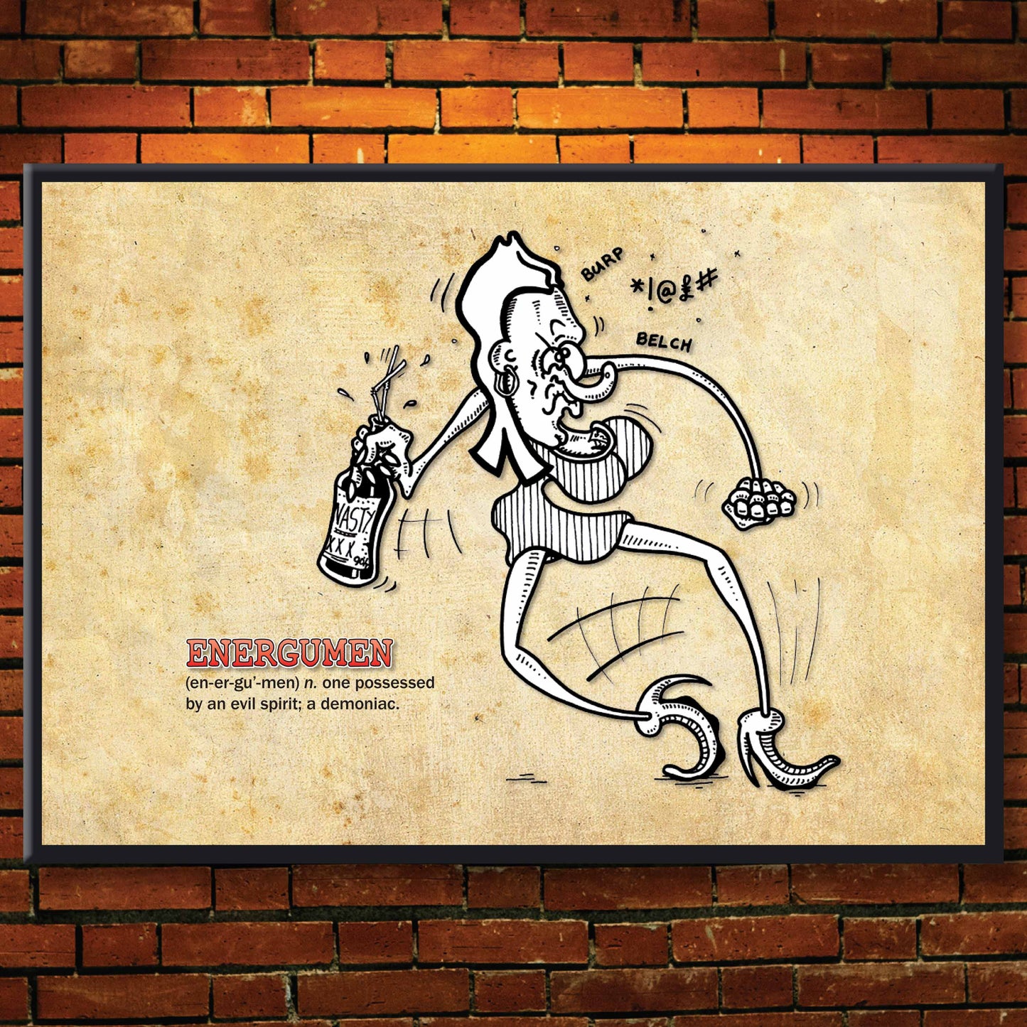 Energumen Cartoon Art Print