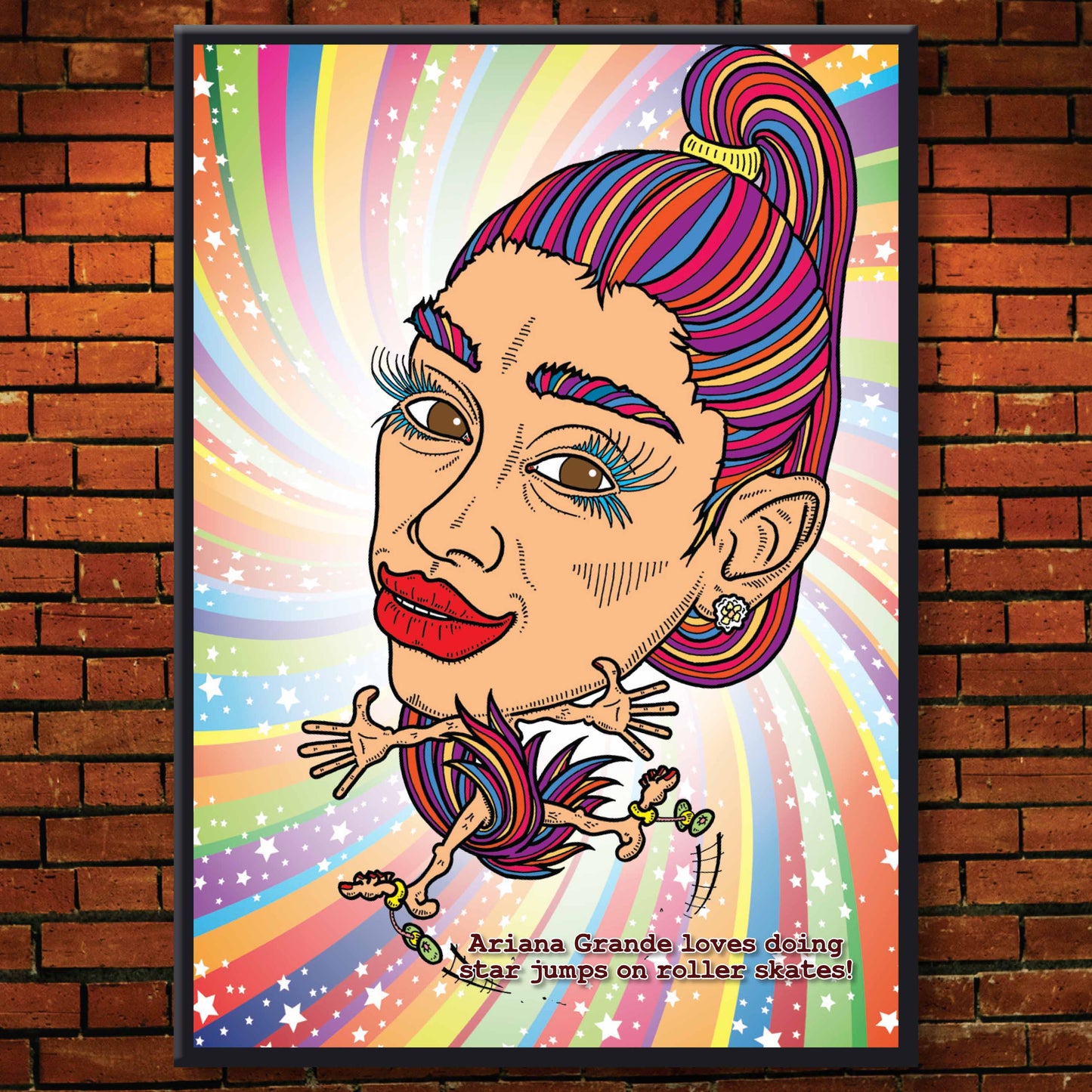 Ariana Grande Pop Plop Art Print