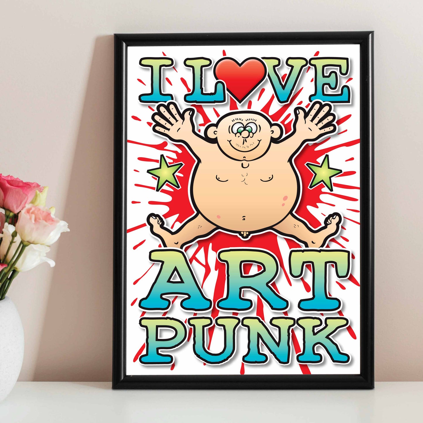 Art Punk Art Print / Love Music Poster / Wall Décor / Rock Guru