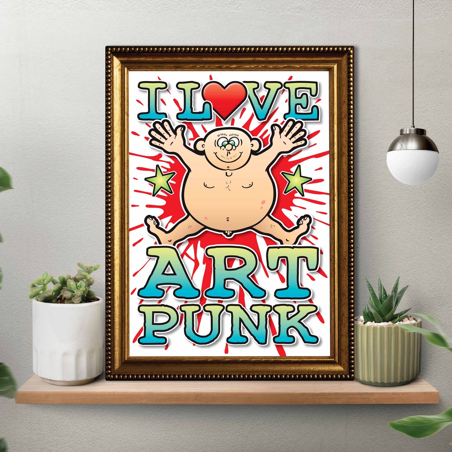 Art Punk Art Print / Love Music Poster / Wall Décor / Rock Guru