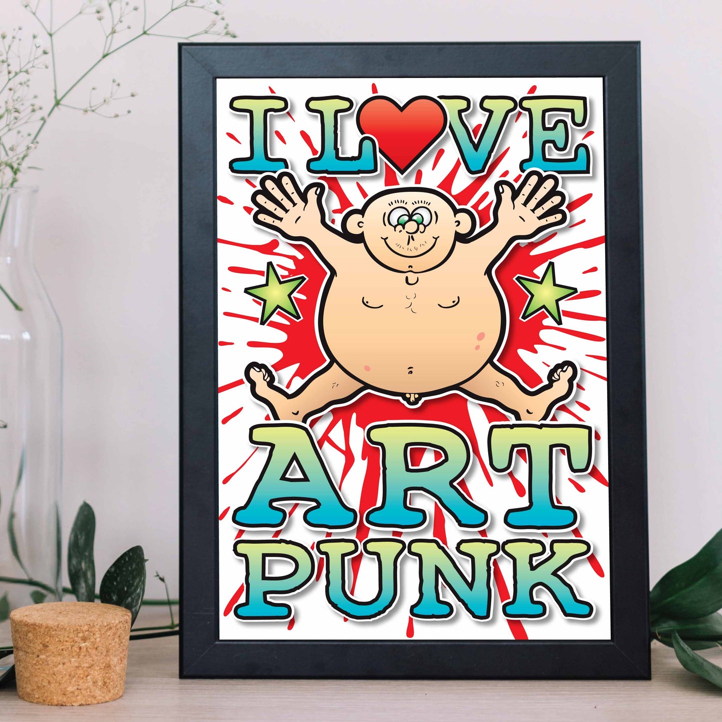 Art Punk Art Print / Love Music Poster / Wall Décor / Rock Guru