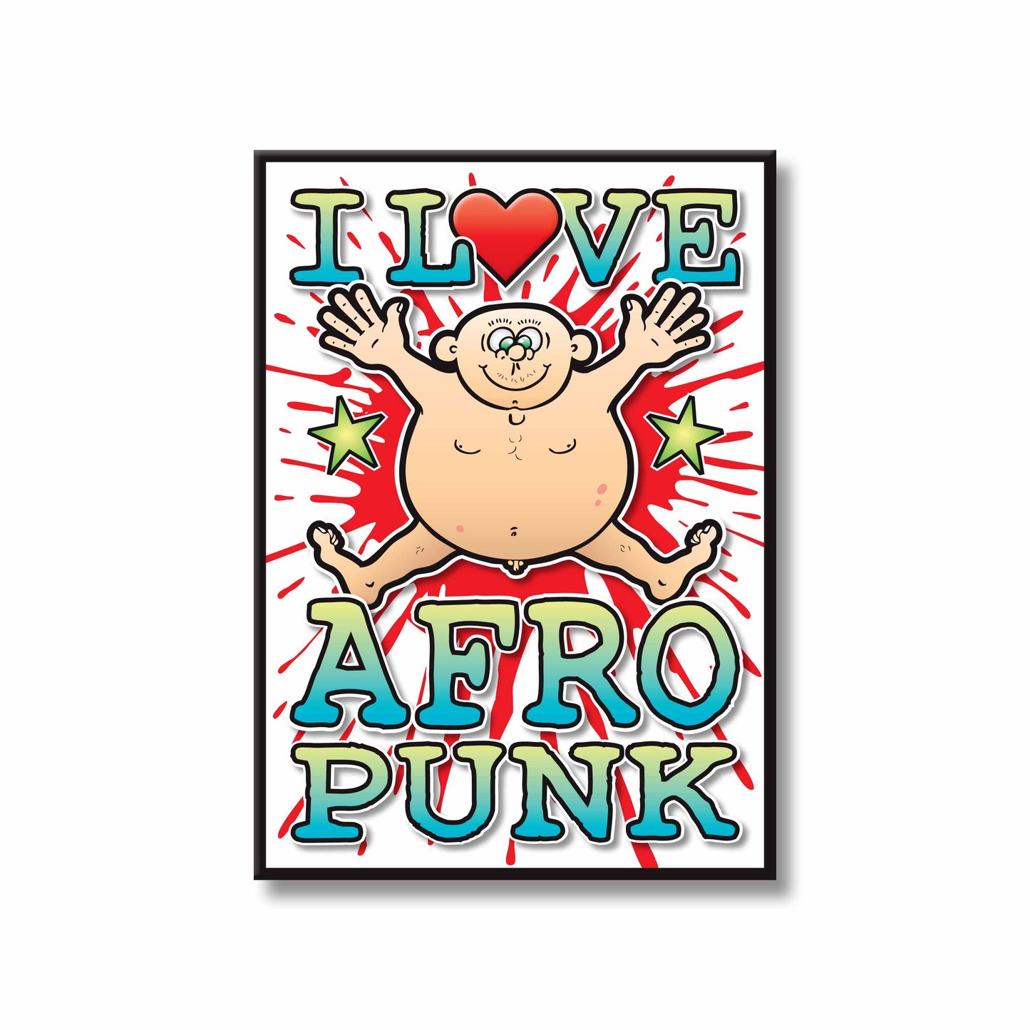 Afro Punk Art Print / Love Music Poster / Wall Décor / Rock Guru