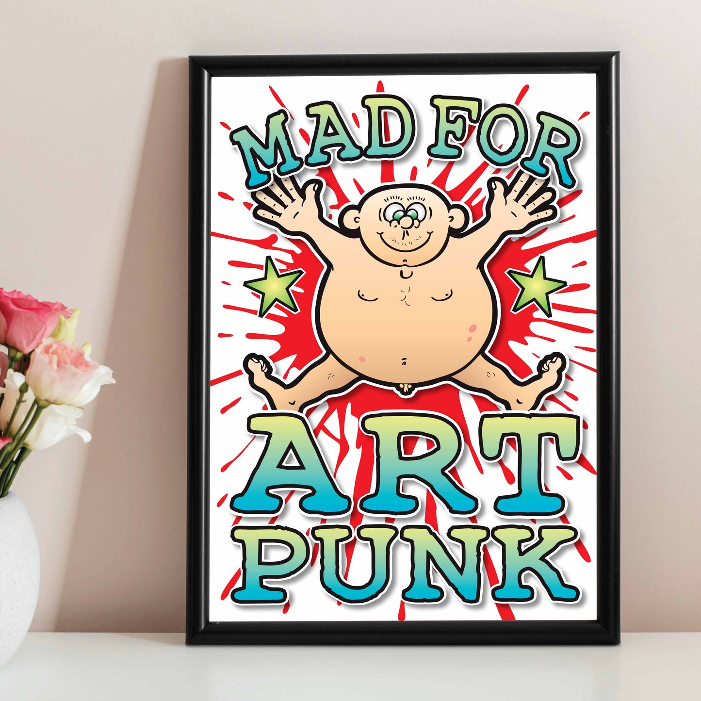 Art Punk Art Print / Mad For Music Poster / Wall Décor