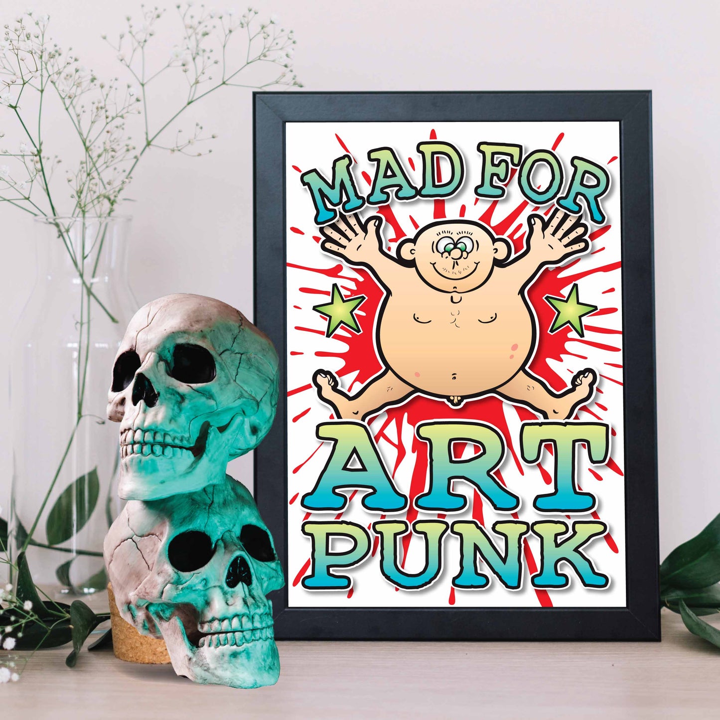 Art Punk Art Print / Mad For Music Poster / Wall Décor