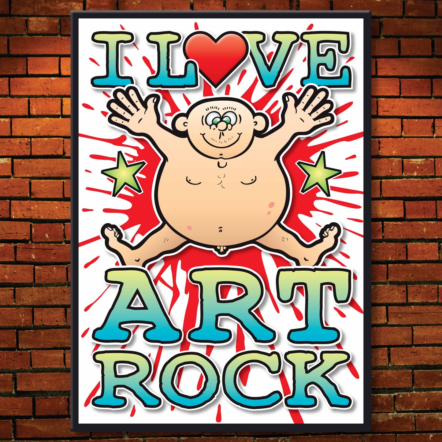 Art Rock Art Print / Love Music Poster / Wall Décor / Rock Guru