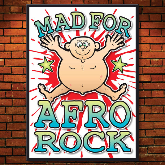 Afro Rock Art Print / Mad For Music Poster / Wall Décor