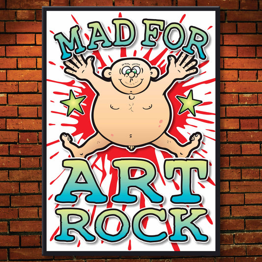 Art Rock Art Print / Mad For Music Poster / Wall Décor