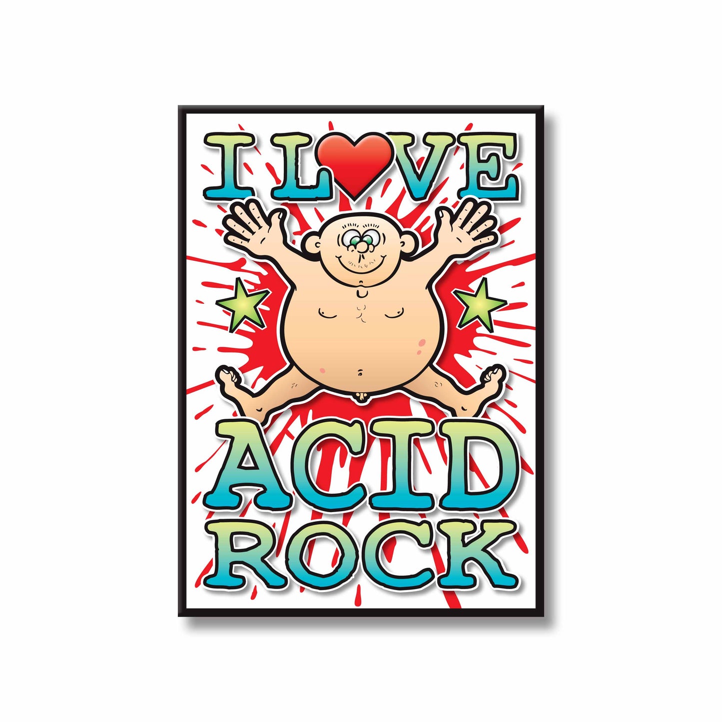 Acid Rock Art Print / Love Music Poster / Wall Décor / Rock Guru