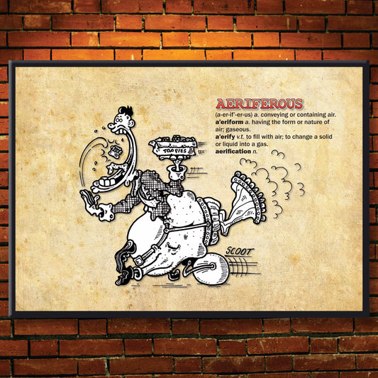 Aeriferous Cartoon Art Print