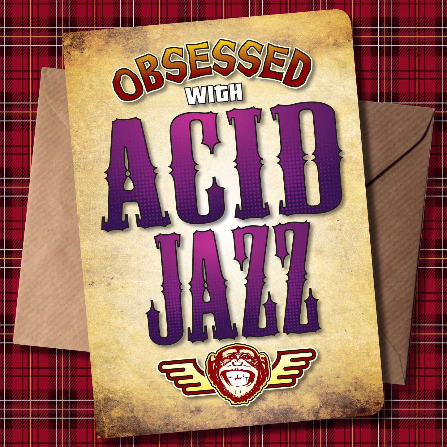 Acid Jazz - Obsessed Art Poster + Birthday / Greetings Card