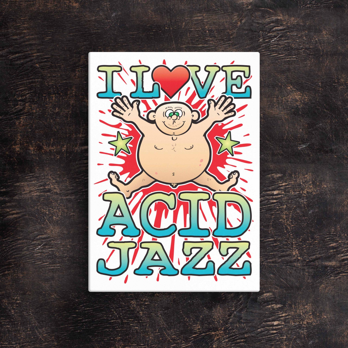 Acid Jazz 51x71cm Canvas Print