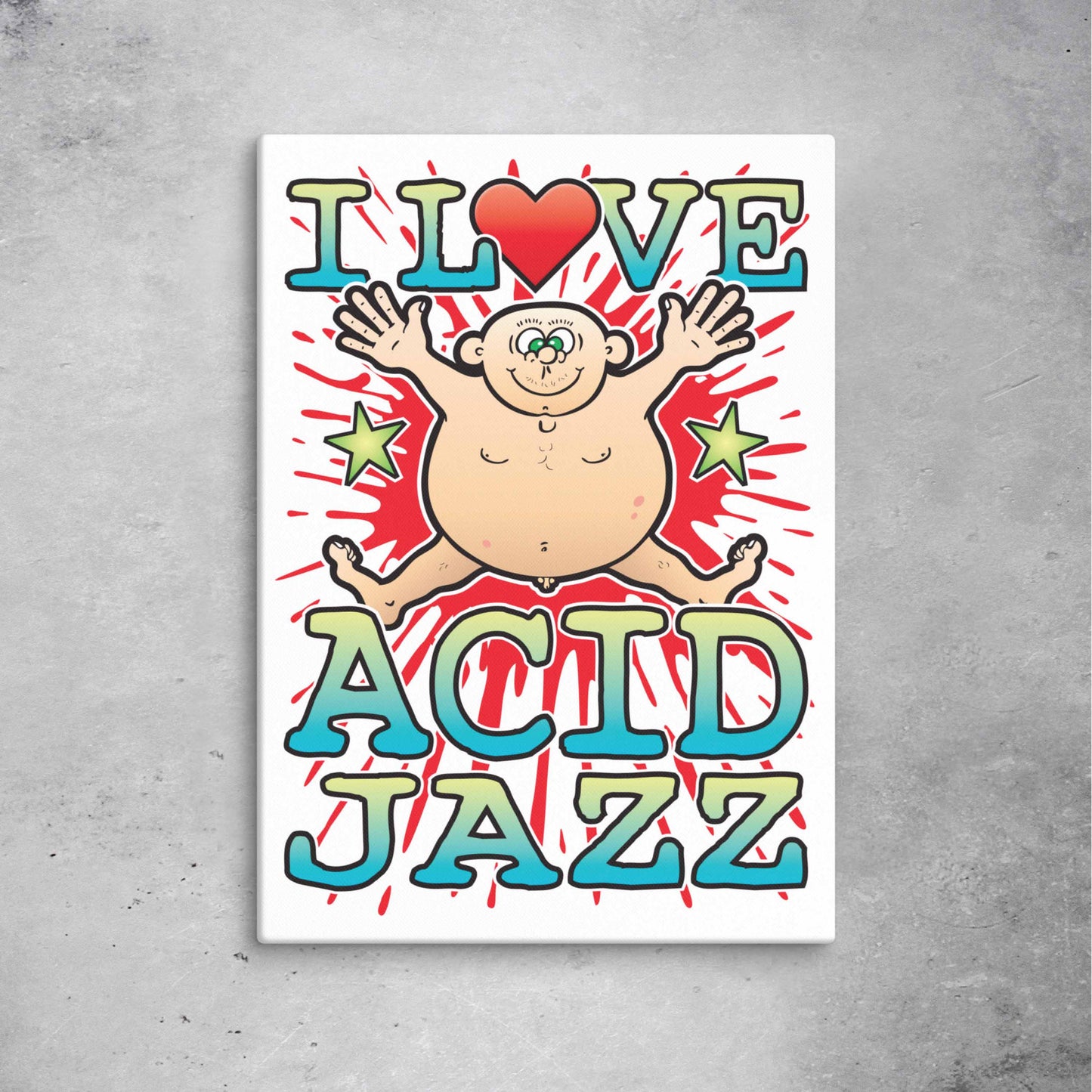 Acid Jazz 51x71cm Canvas Print