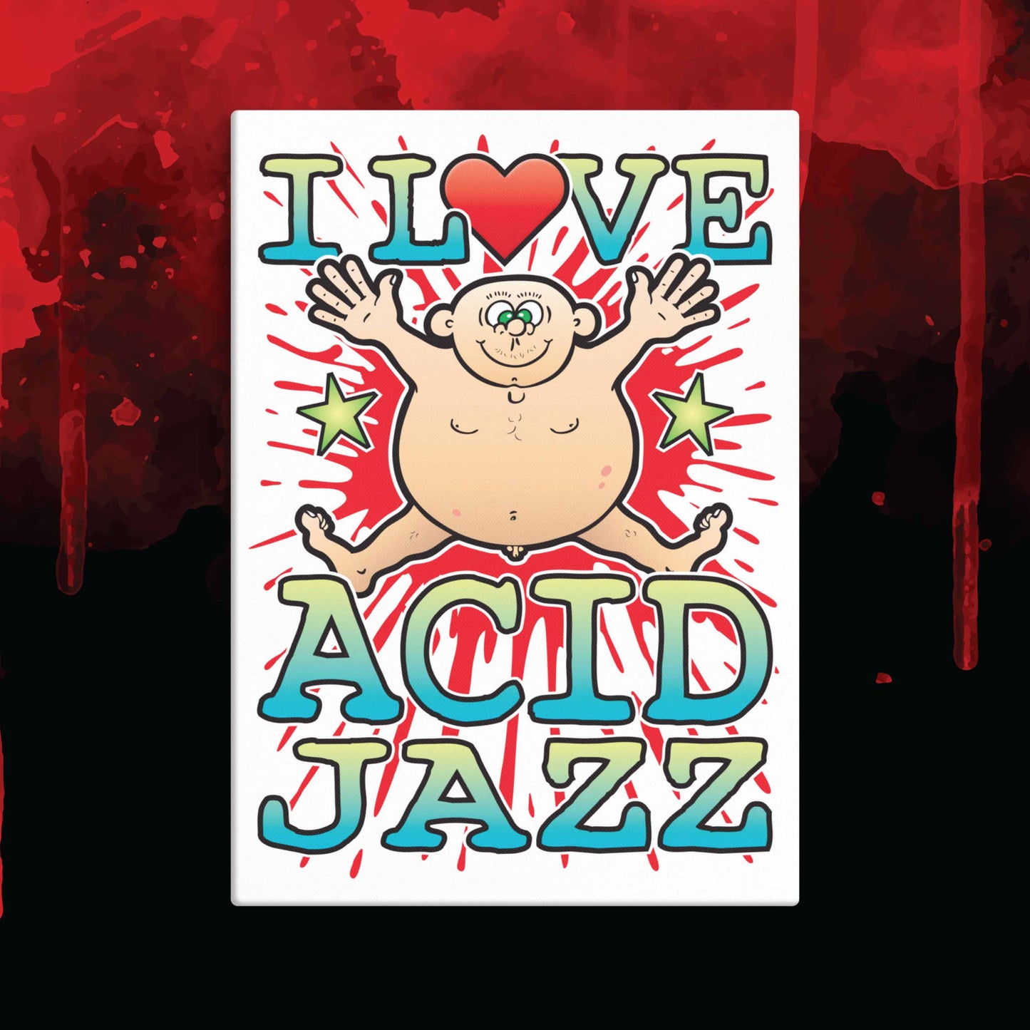 Acid Jazz 51x71cm Canvas Print