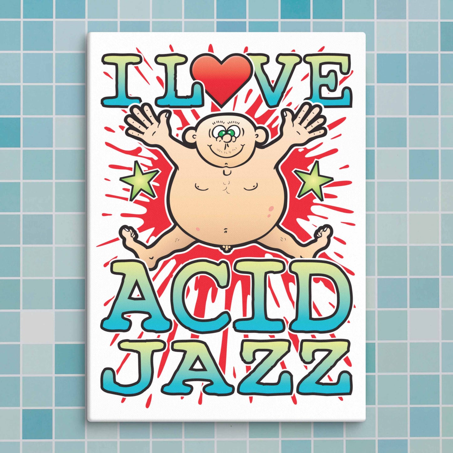Acid Jazz Canvas Print 30x40cm