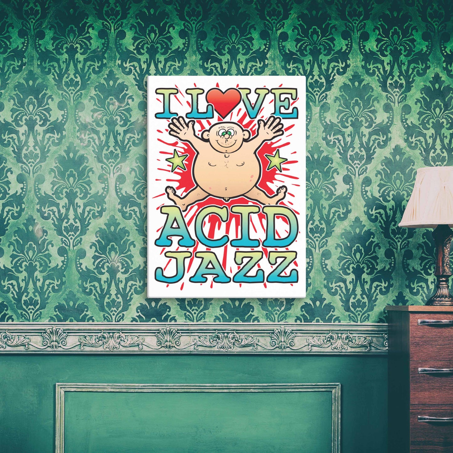 Acid Jazz 51x71cm Canvas Print