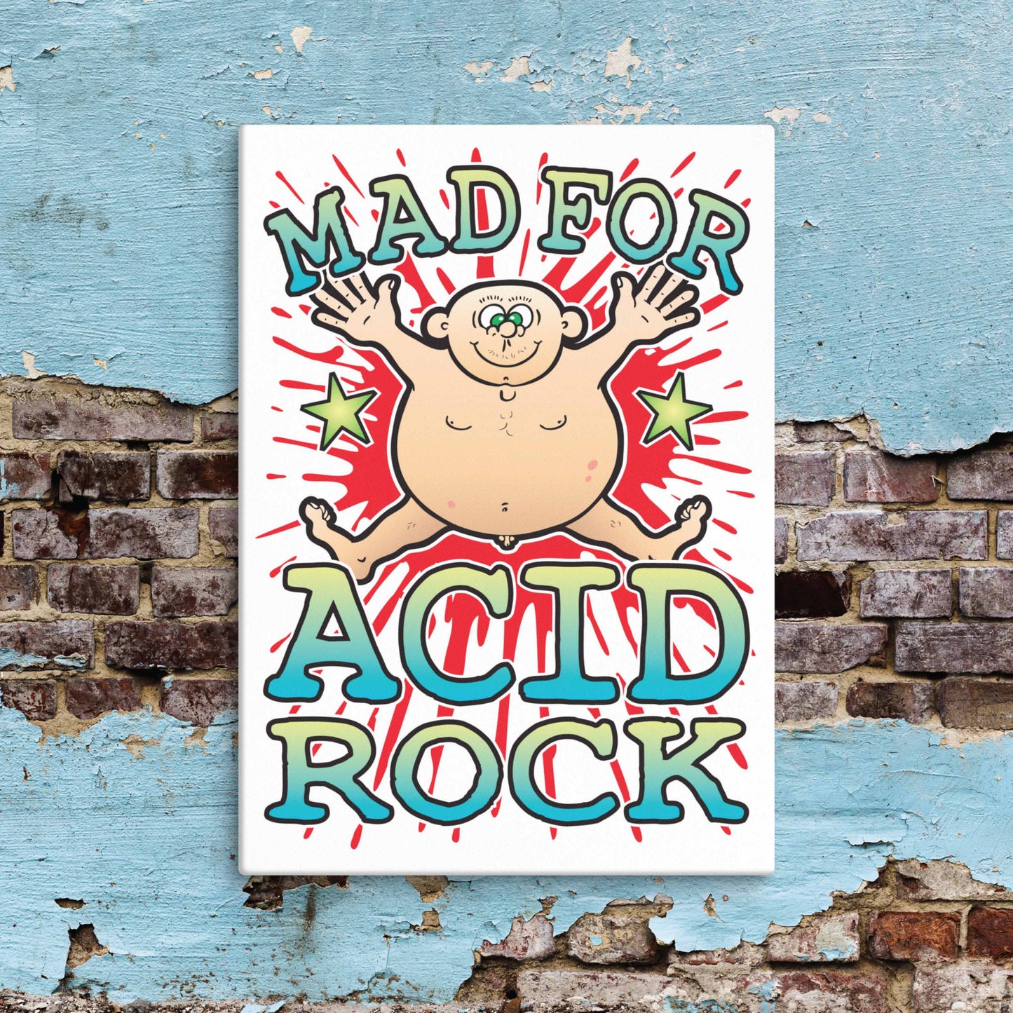 Acid Rock Canvas Print 30x40cm