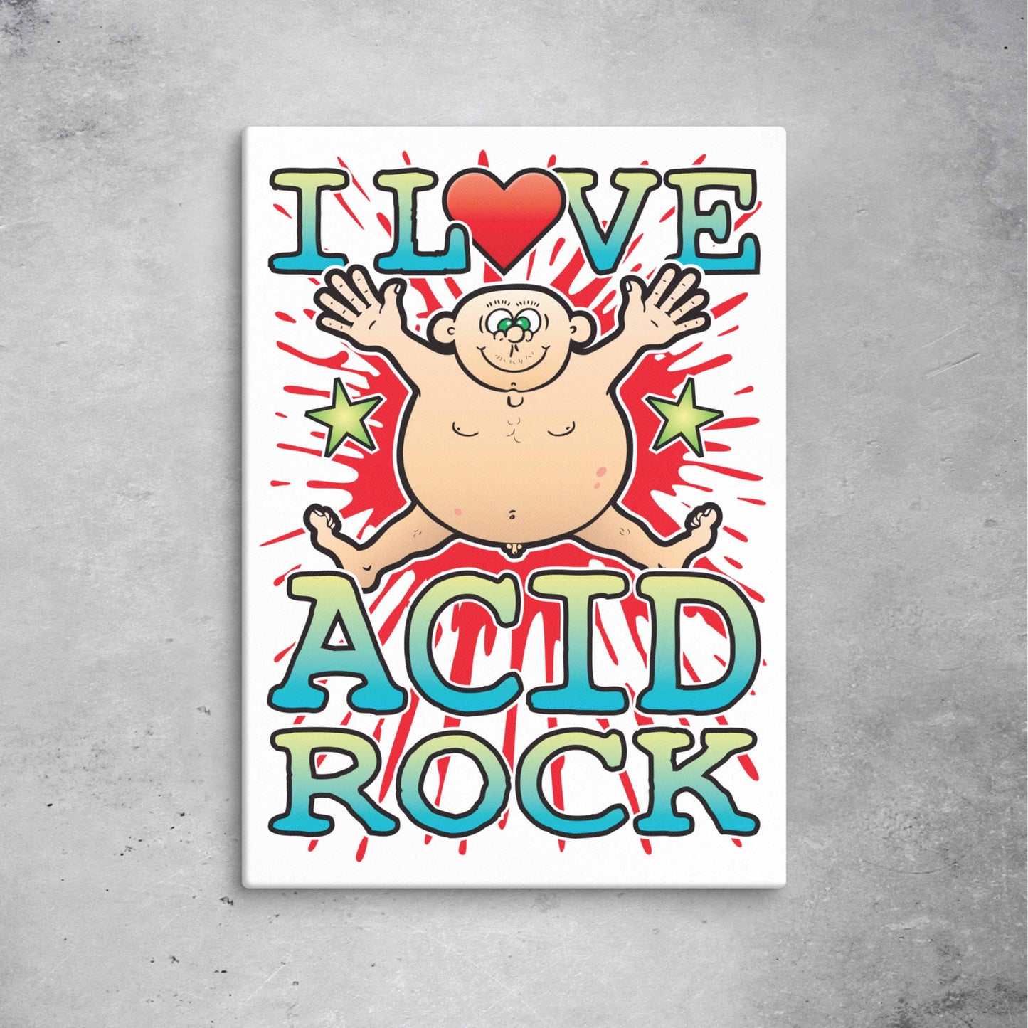 Acid Rock 51x71cm Canvas Print