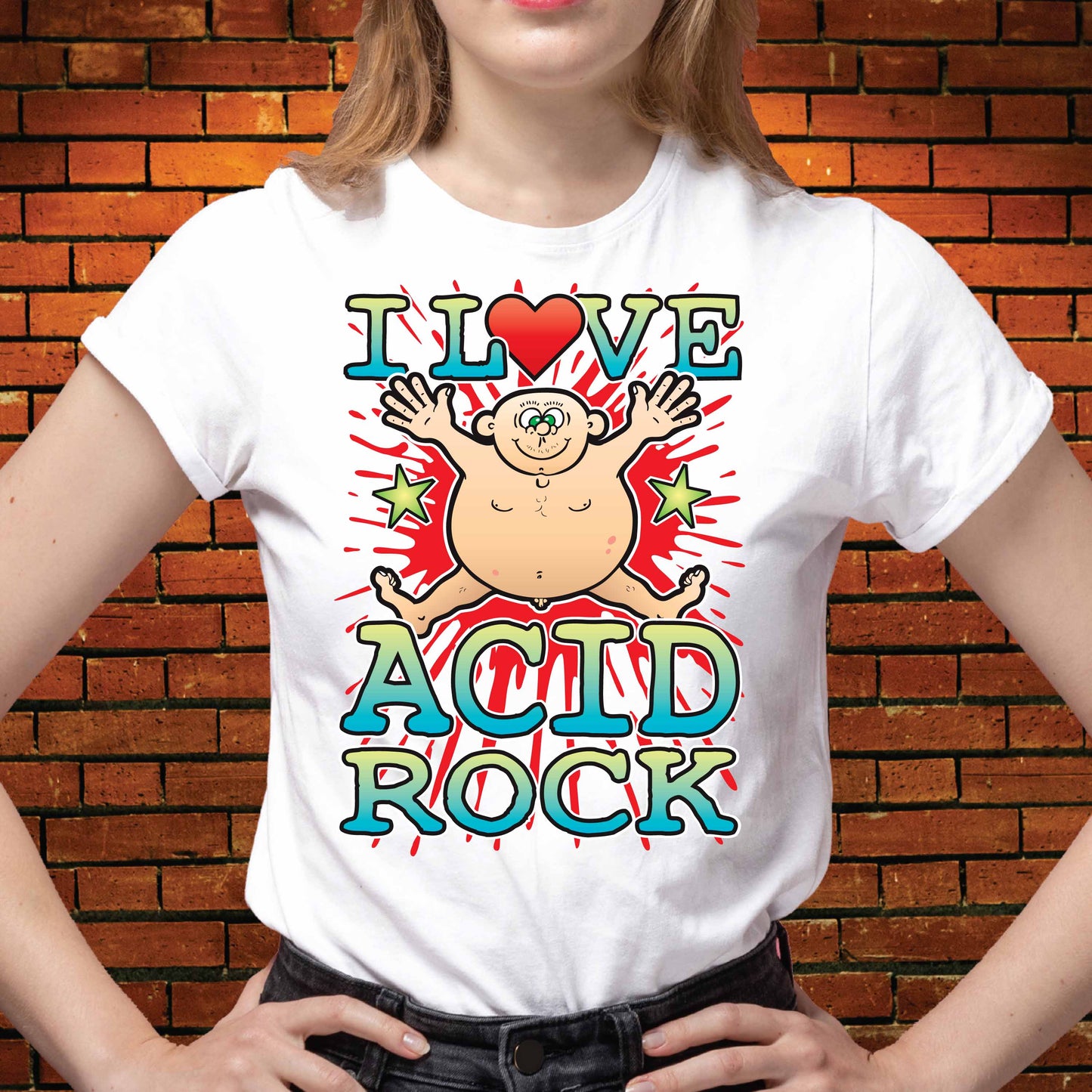 Acid Rock Cotton Love Music T-Shirt