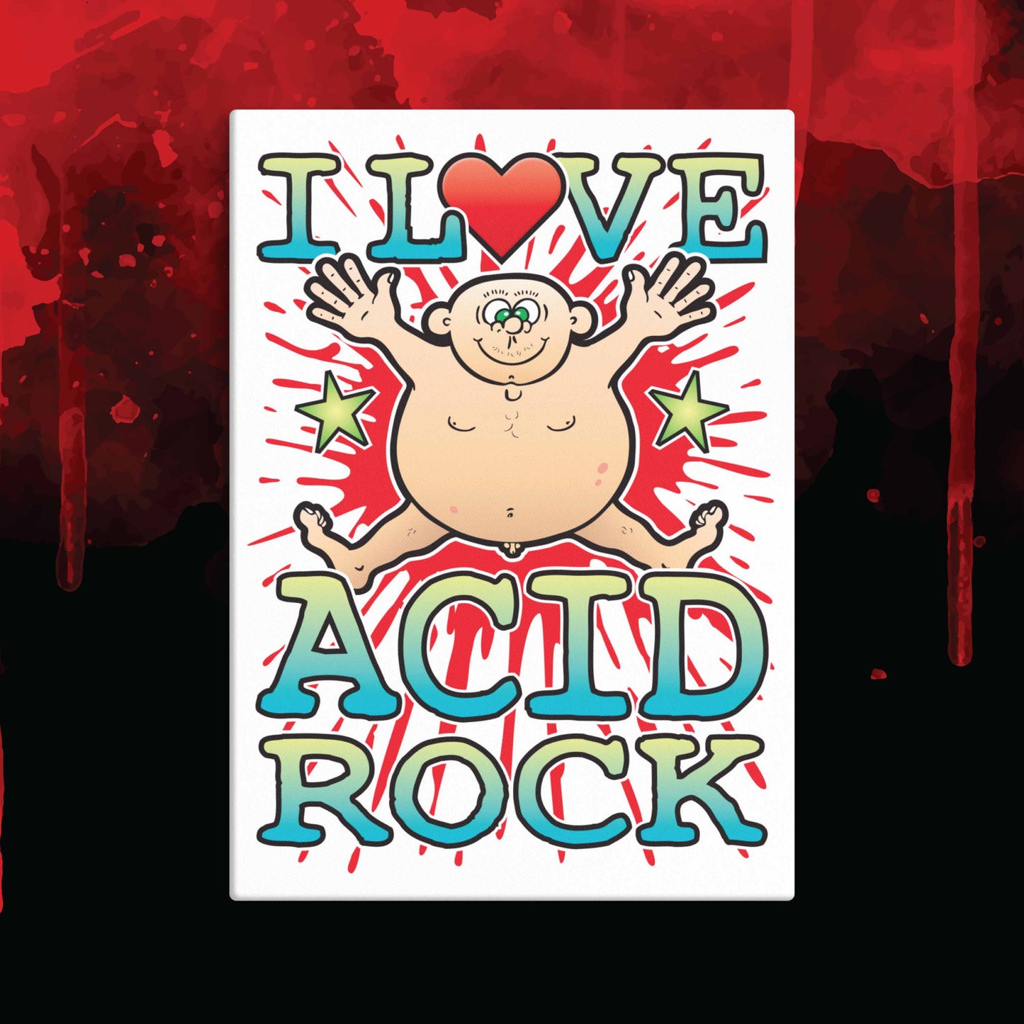 Acid Rock 51x71cm Canvas Print
