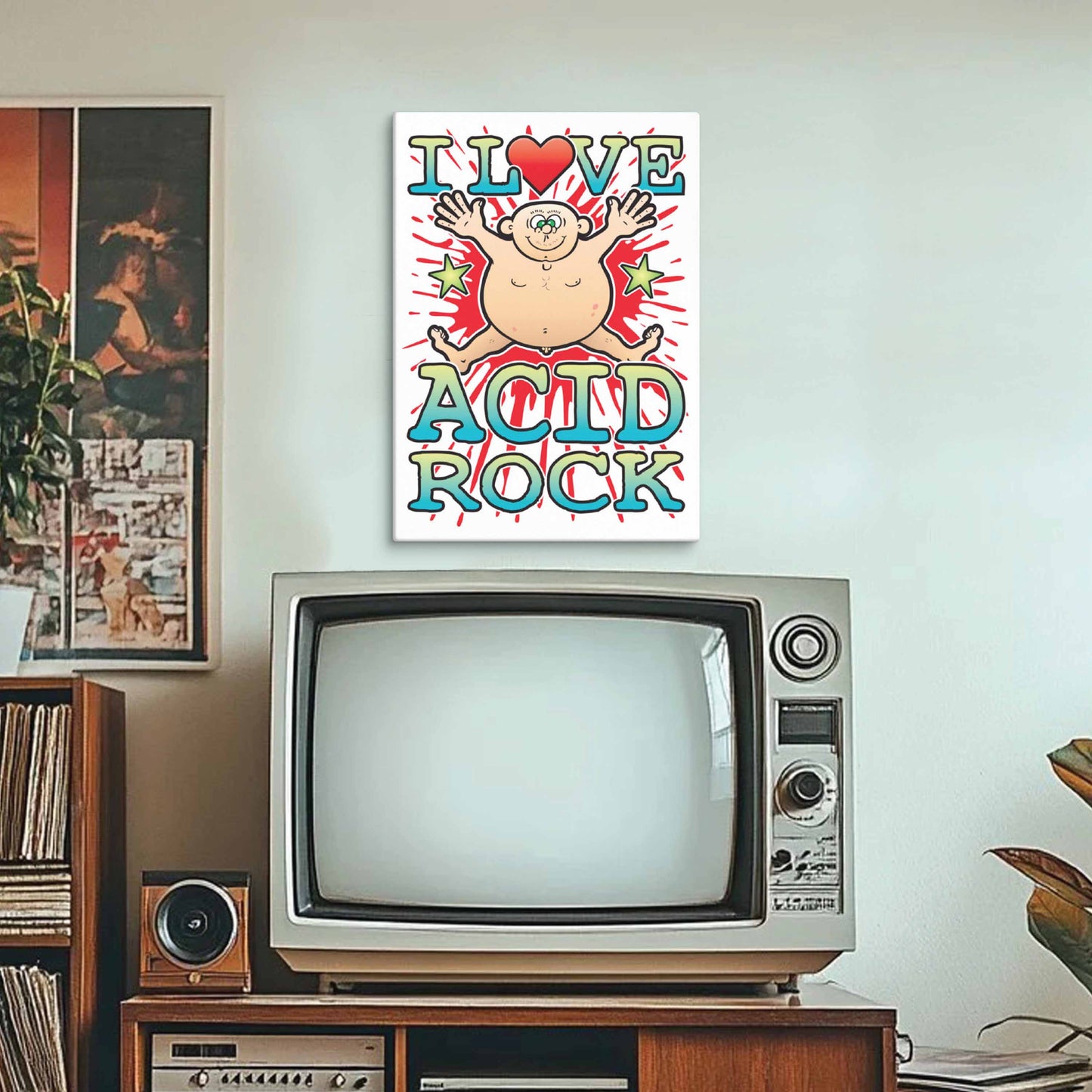 Acid Rock 51x71cm Canvas Print
