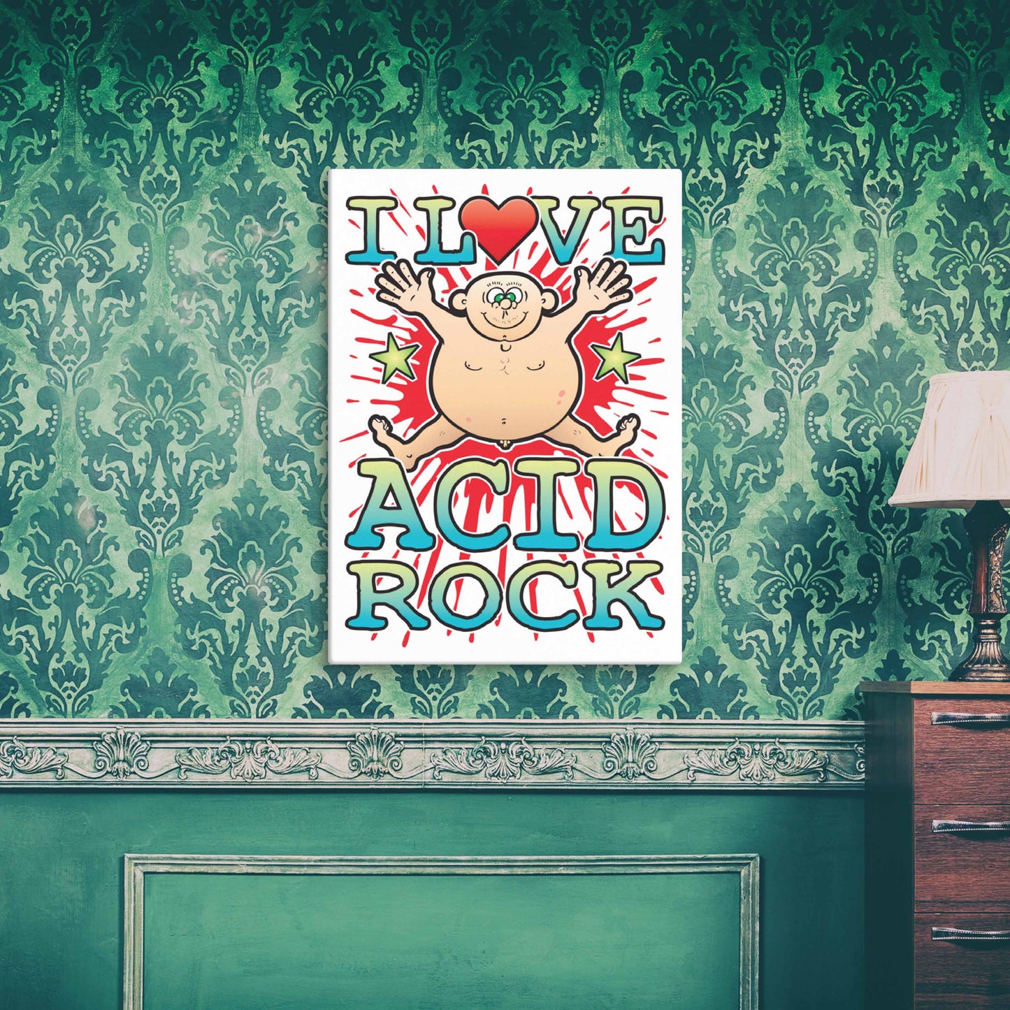 Acid Rock 51x71cm Canvas Print