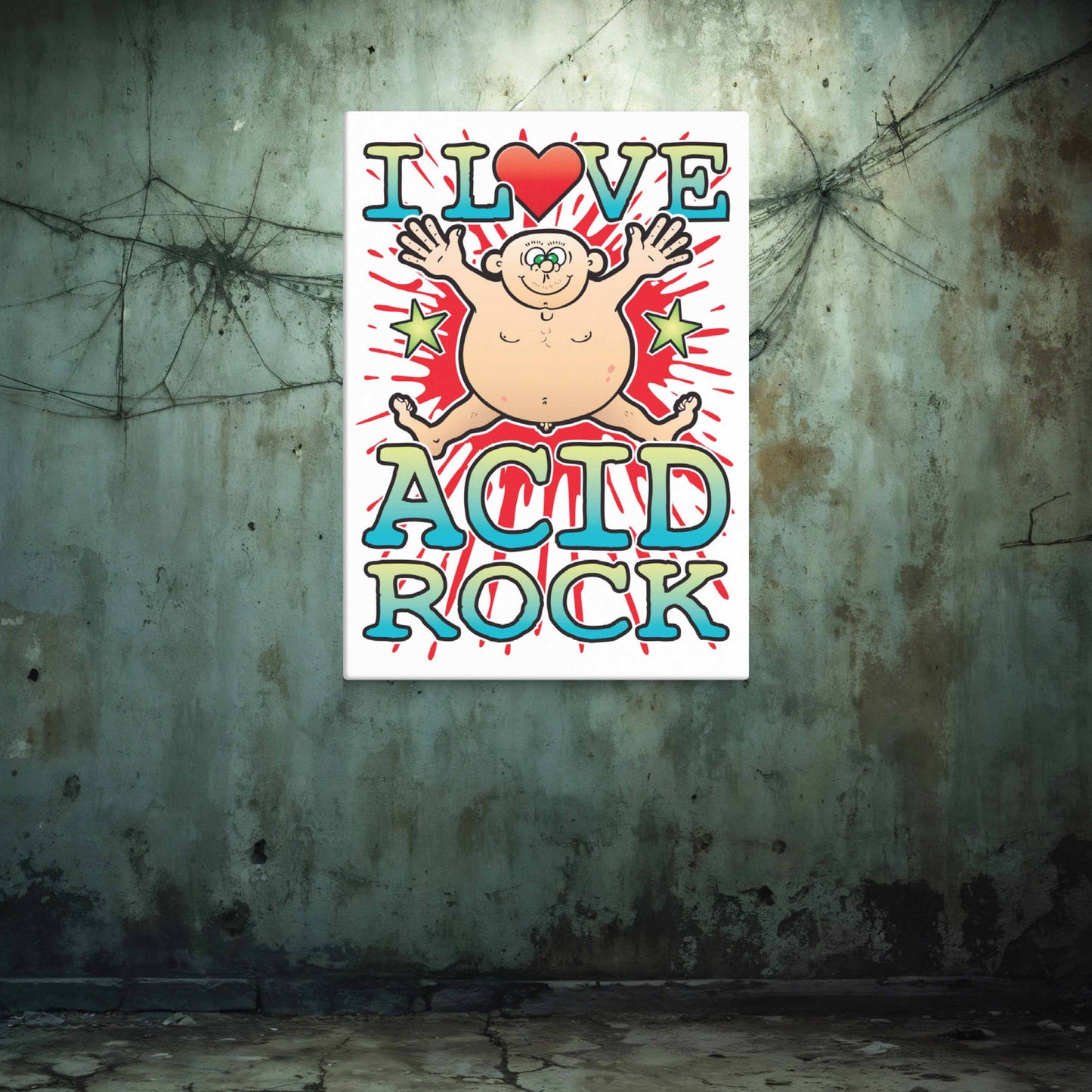 Acid Rock Canvas Print 30x40cm