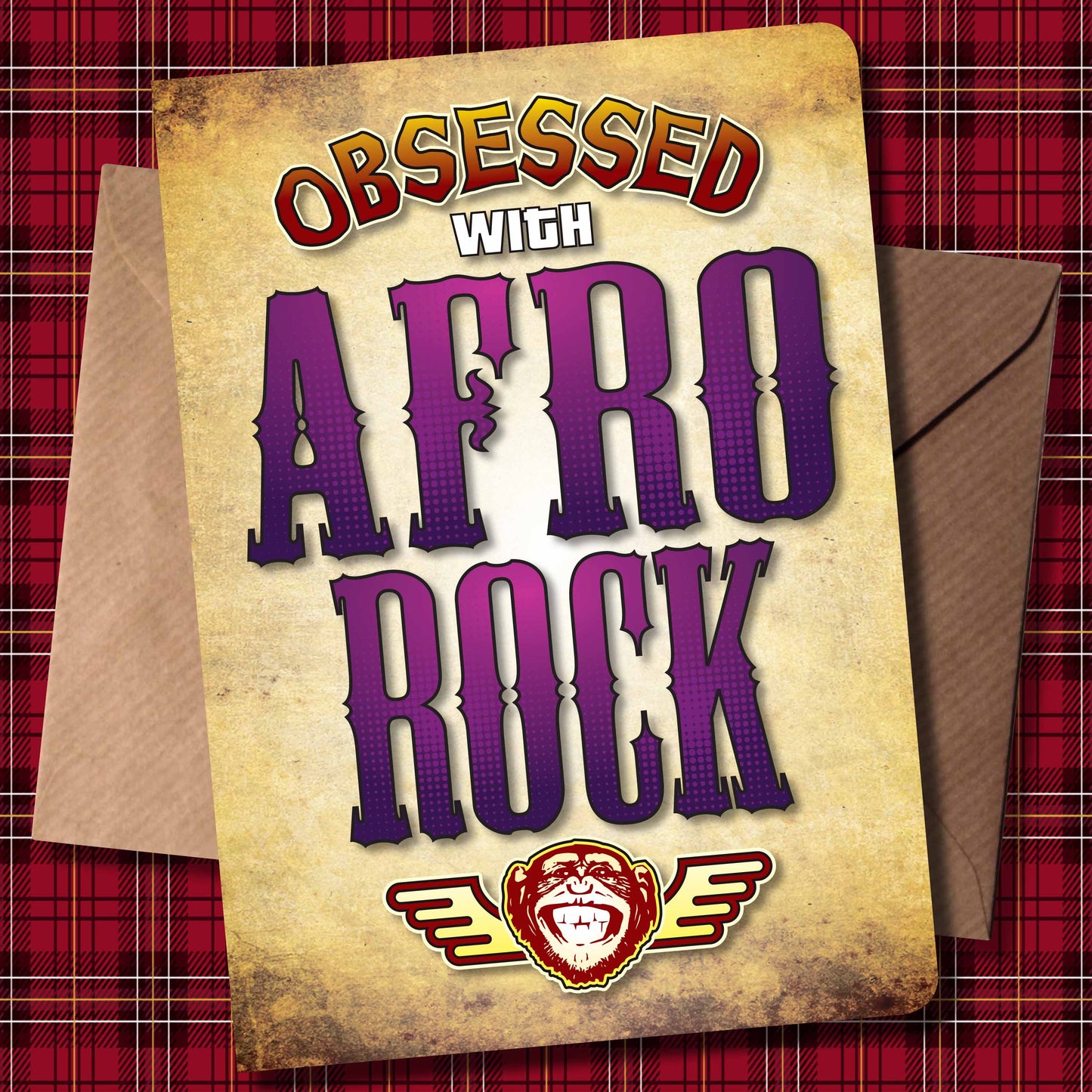 Afro Rock - Obsessed Art Poster + Birthday / Greetings Card