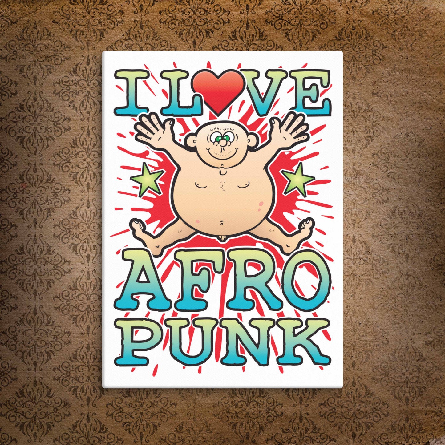Afro Punk Canvas Print 30x40cm
