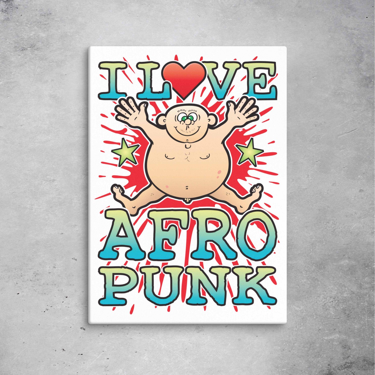 Afro Punk 51x71cm Canvas Print