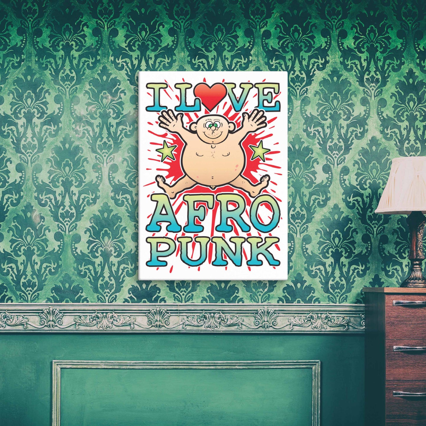 Afro Punk 51x71cm Canvas Print