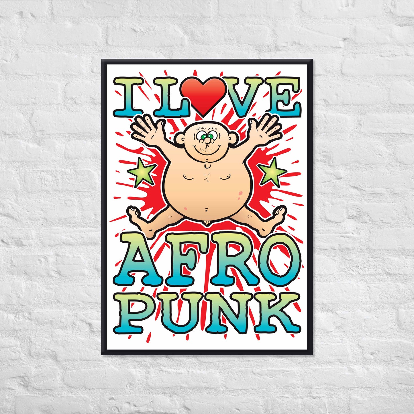 Afro Punk 50x70cm Wall Art / Love Music Poster