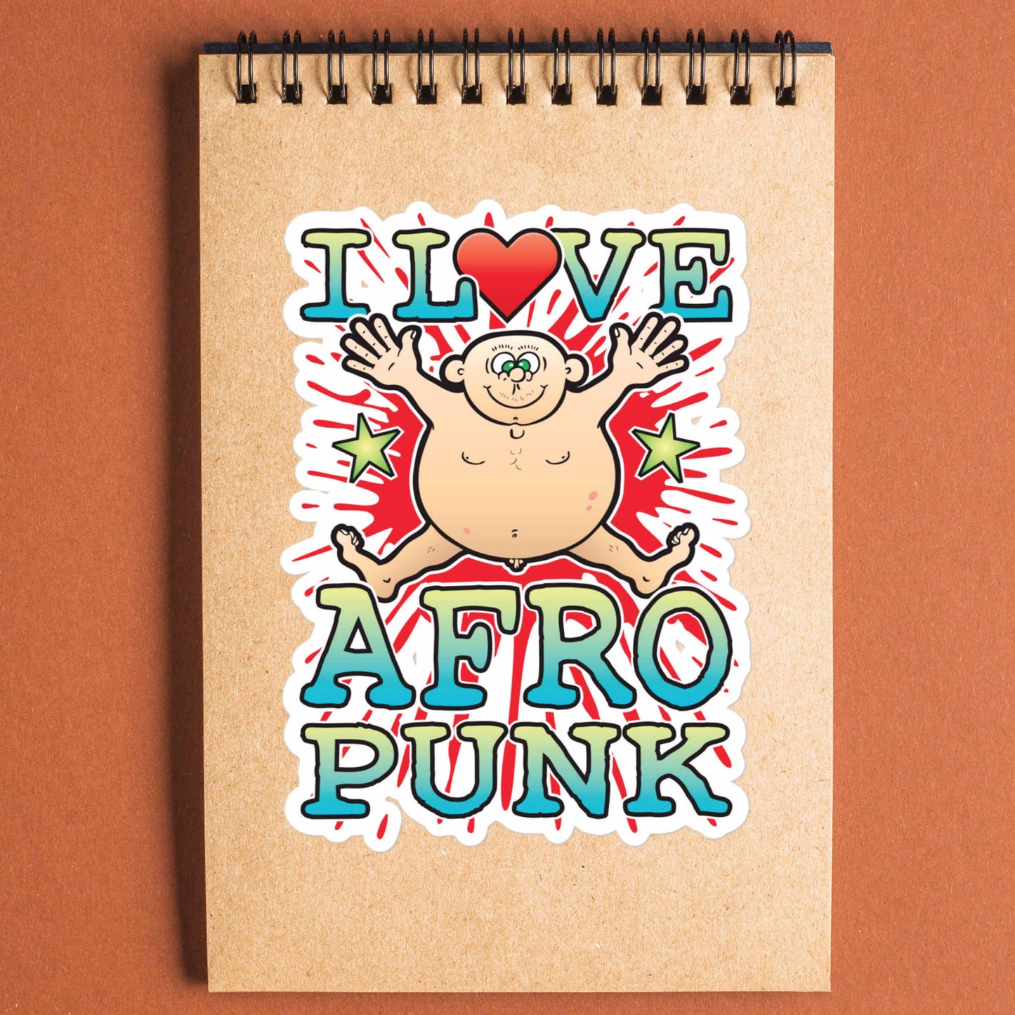 Afro Punk Vinyl Kiss-Cut Sticker / 14 x 10cm