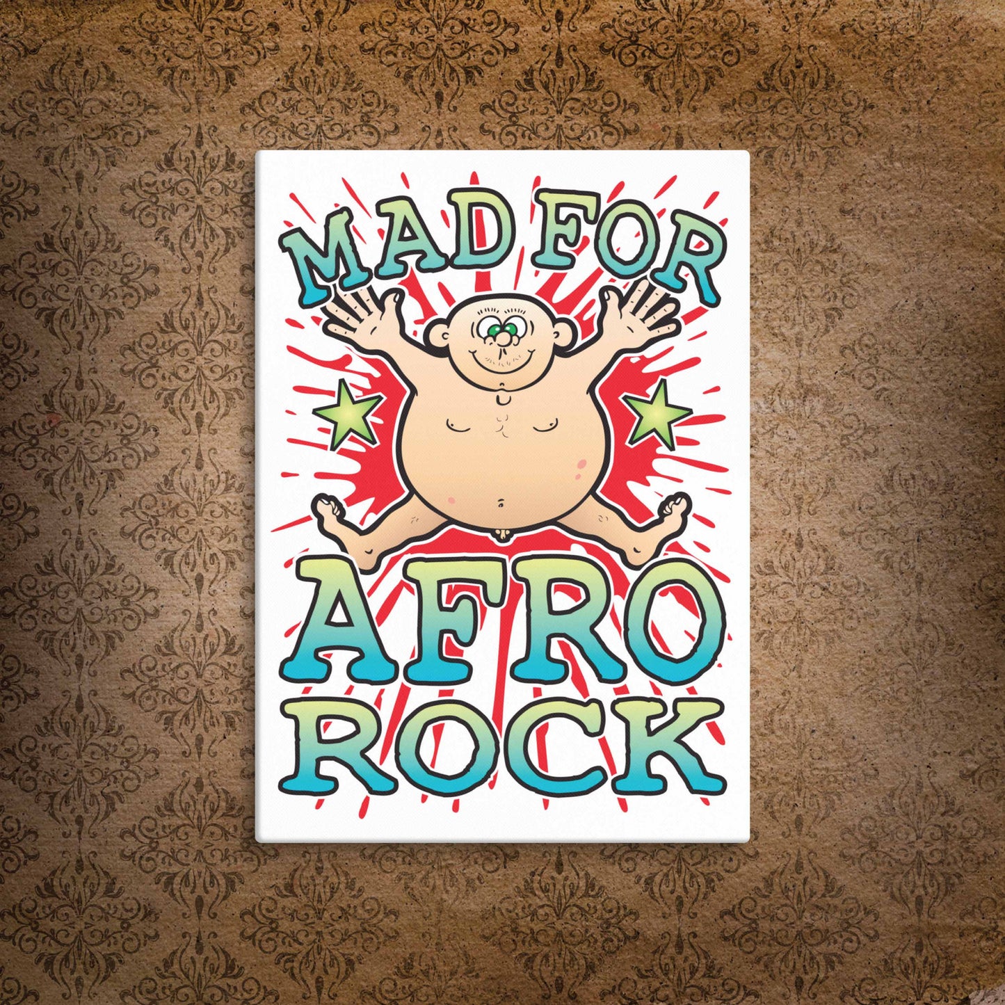 Afro Rock Canvas Print 30x40cm