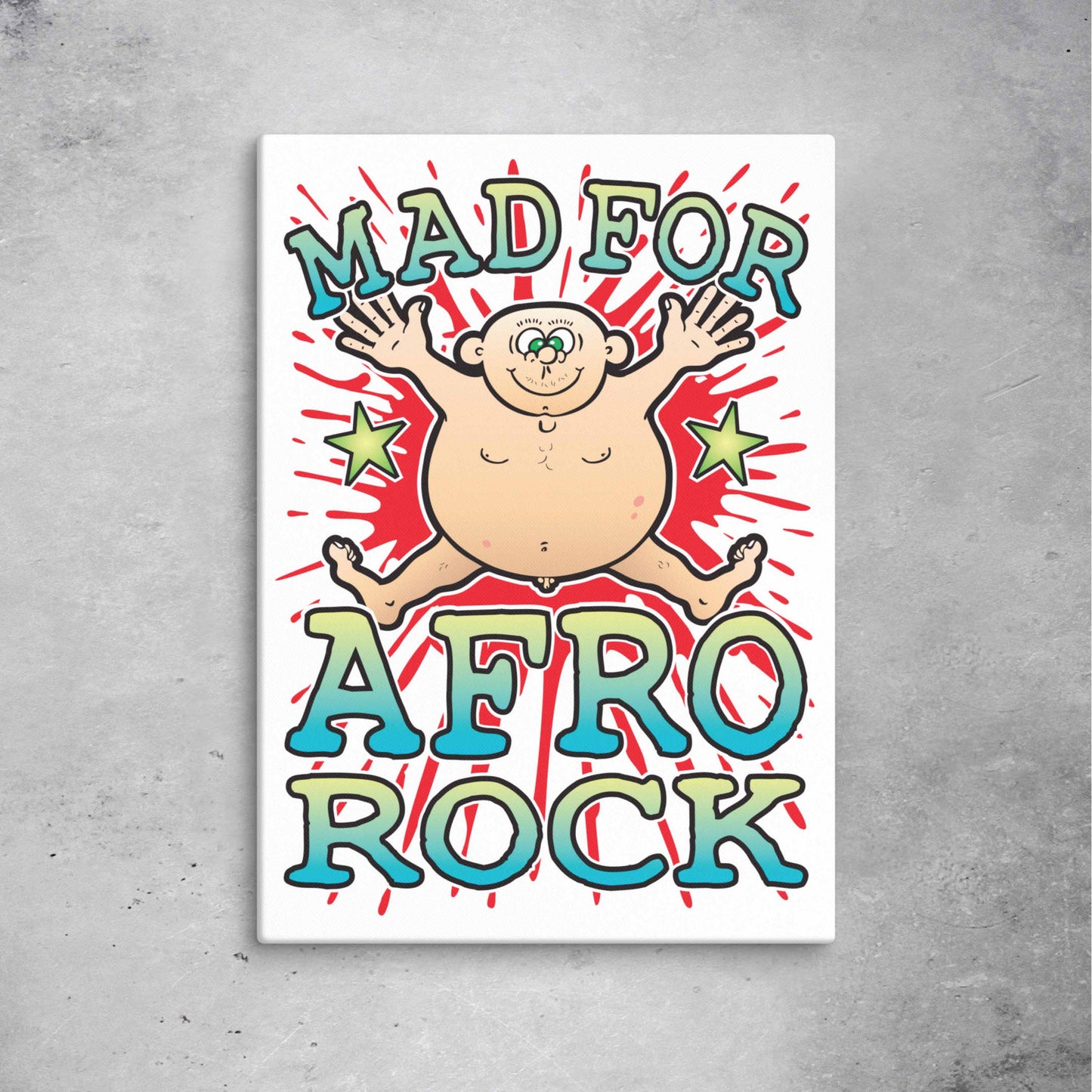 Afro Rock Canvas Print 51x71cm
