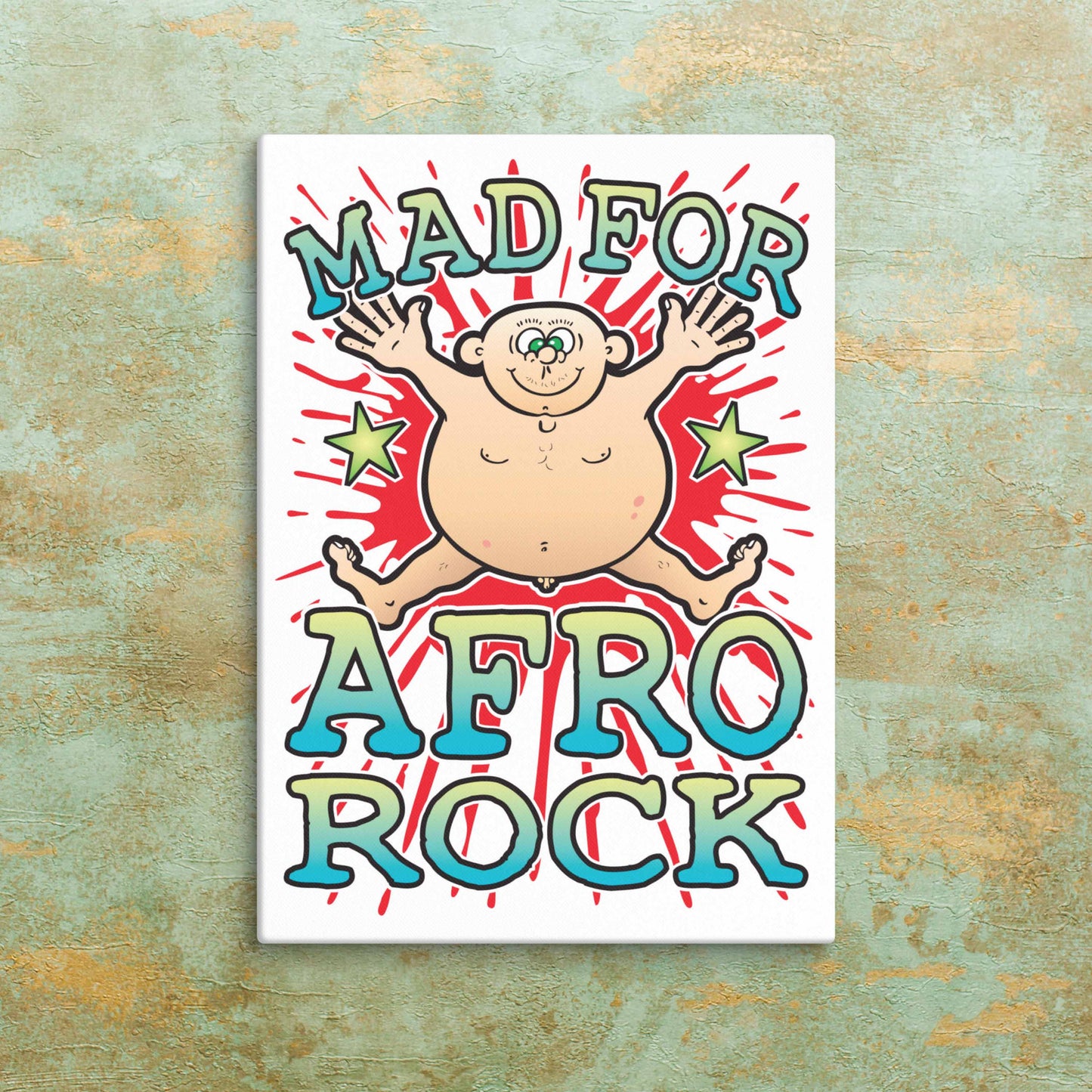 Afro Rock Canvas Print 30x40cm