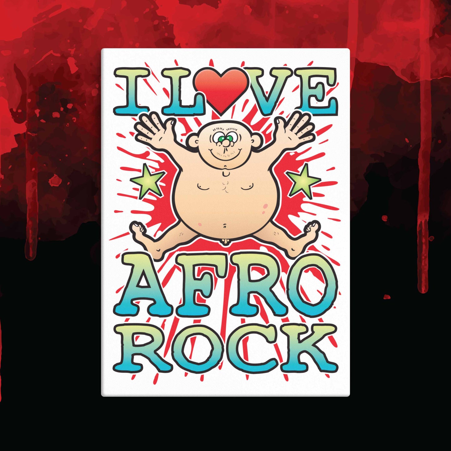 Afro Rock 51x71cm Canvas Print
