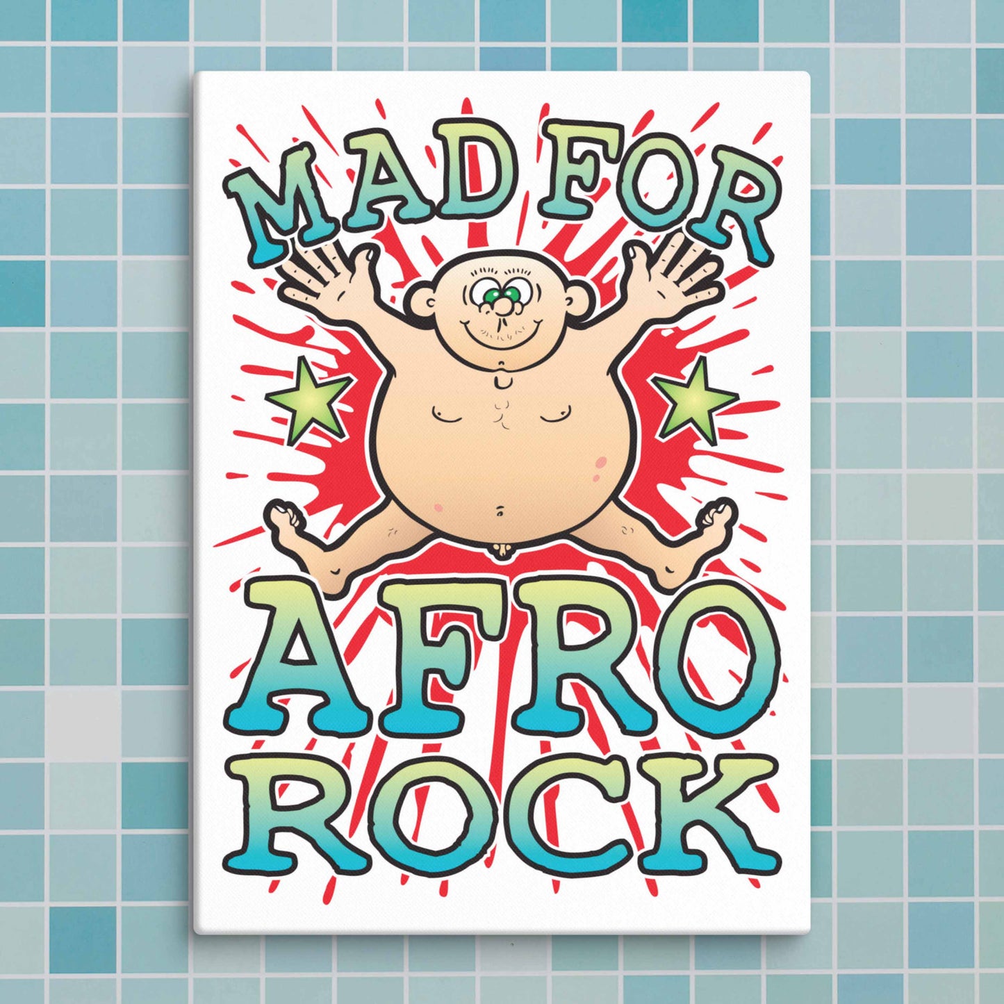 Afro Rock Canvas Print 30x40cm