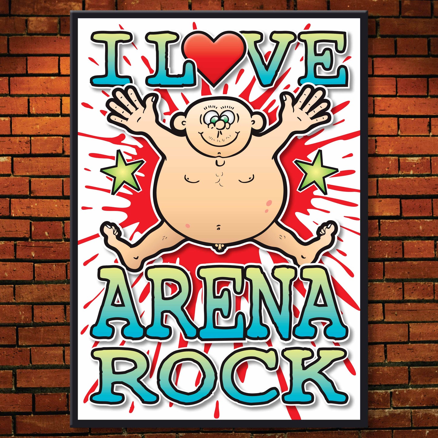 Arena Rock Art Print / Love Music Poster / Wall Décor / Rock Guru