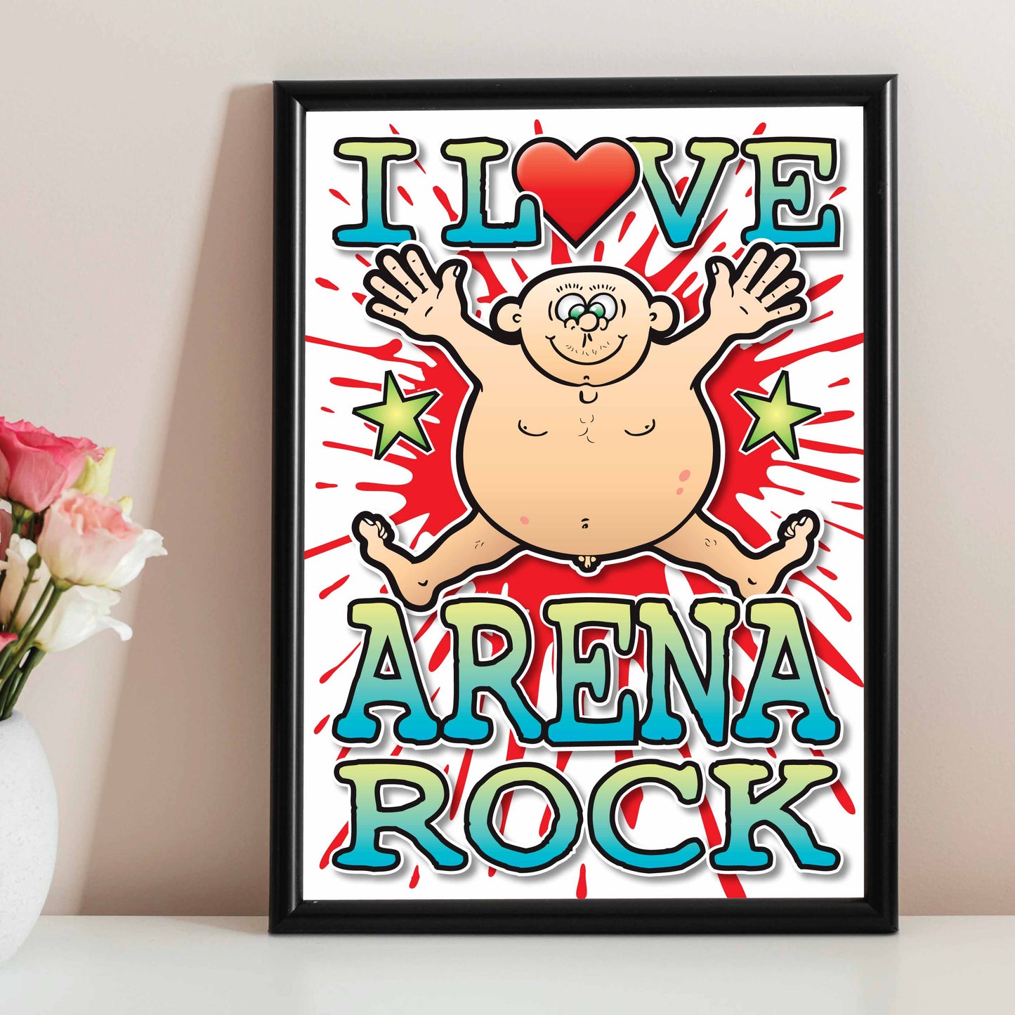 Arena Rock Art Print / Love Music Poster / Wall Décor / Rock Guru