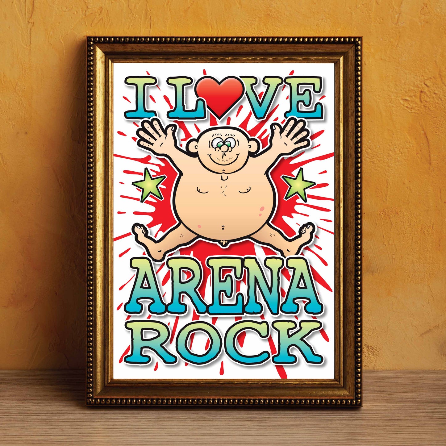 Arena Rock Art Print / Love Music Poster / Wall Décor / Rock Guru