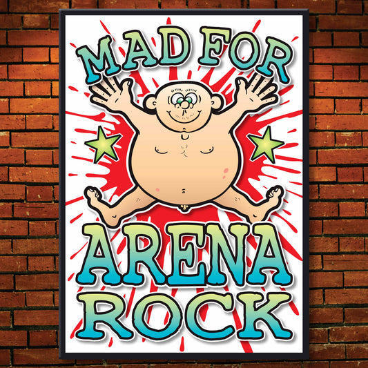 Arena Rock Art Print / Mad For Music Poster / Wall Décor