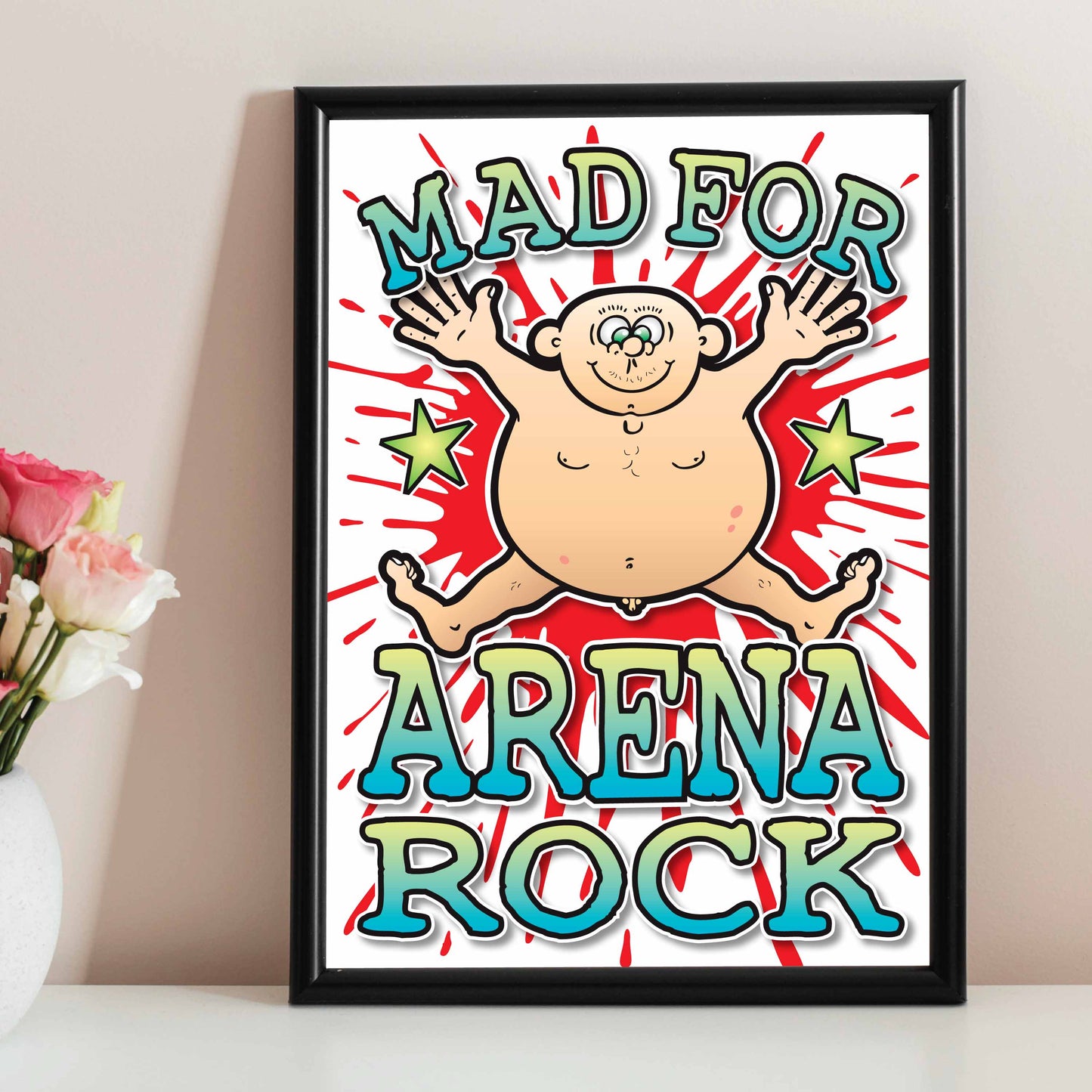 Arena Rock Art Print / Mad For Music Poster / Wall Décor