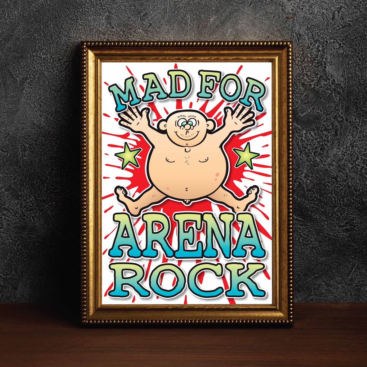 Arena Rock Art Print / Mad For Music Poster / Wall Décor