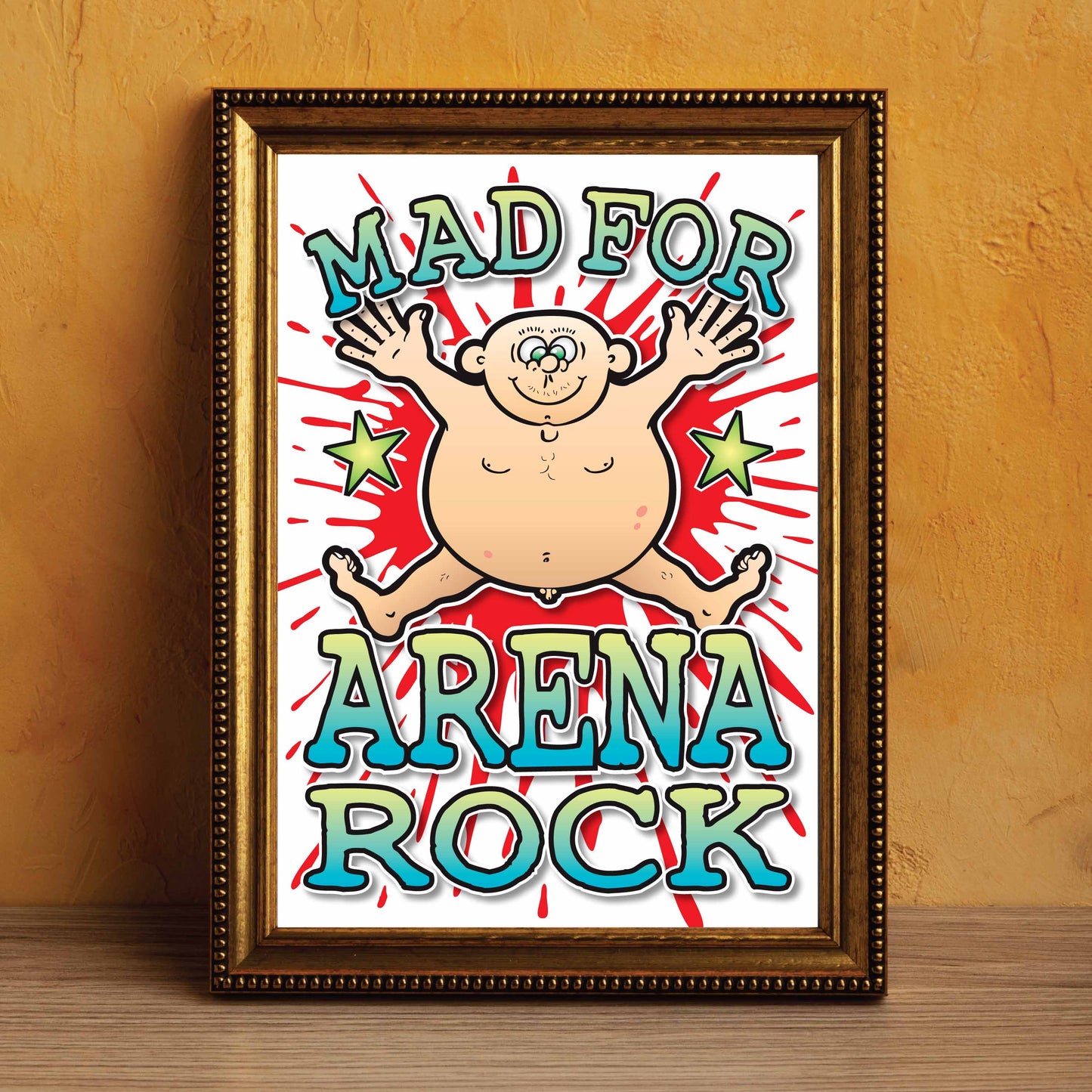 Arena Rock Art Print / Mad For Music Poster / Wall Décor