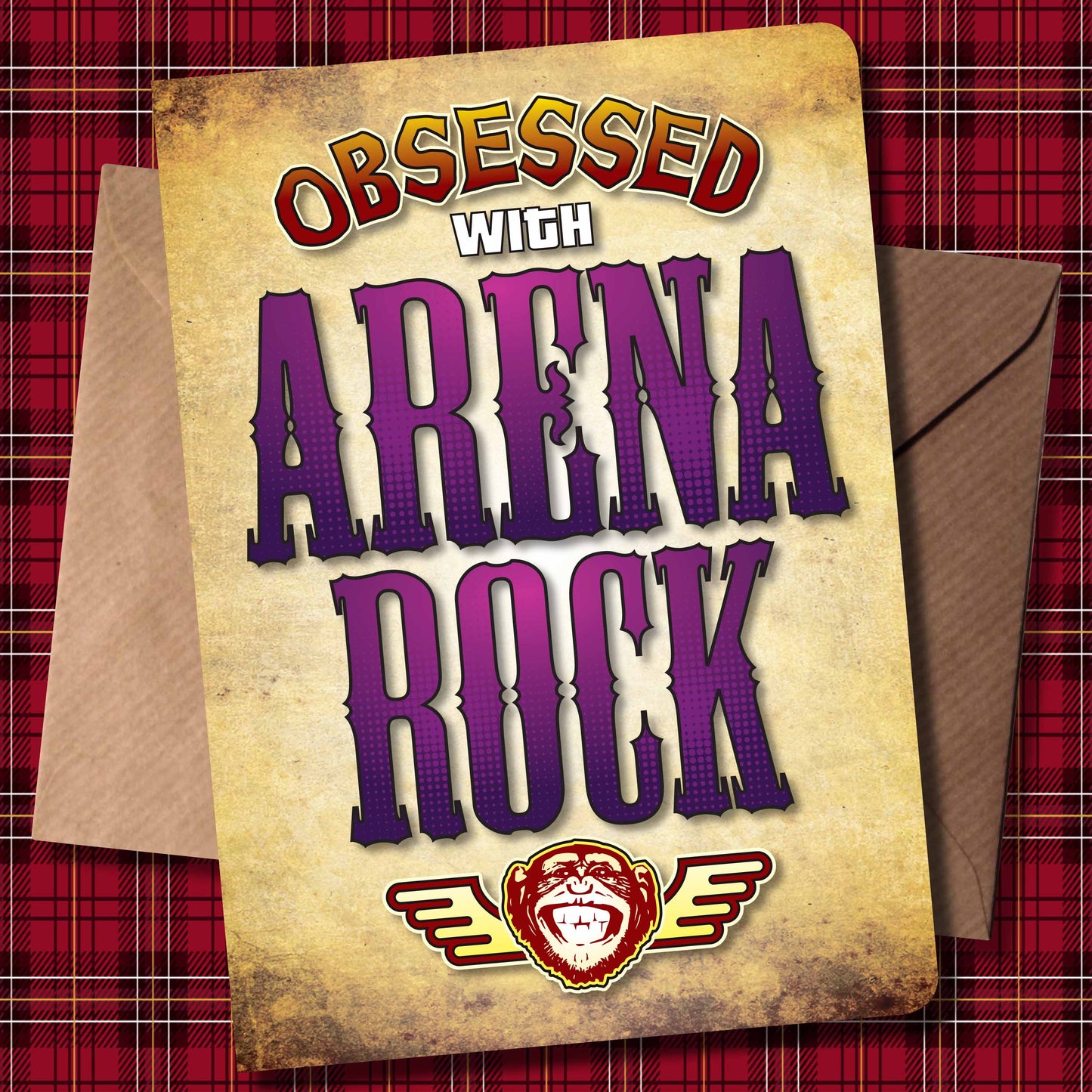 Arena Rock - Obsessed Art Poster + Birthday / Greetings Card