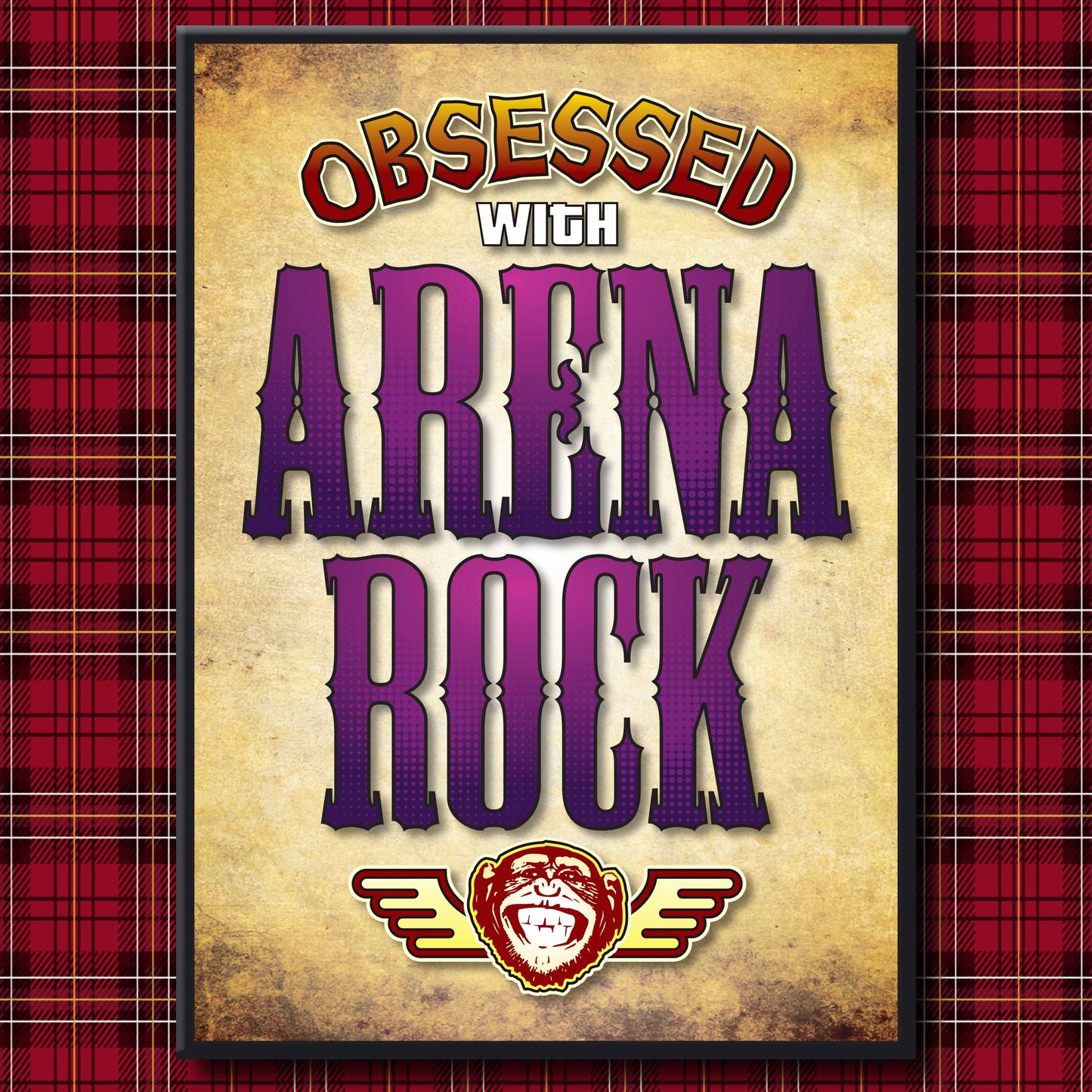 Arena Rock - Obsessed Art Poster + Birthday / Greetings Card