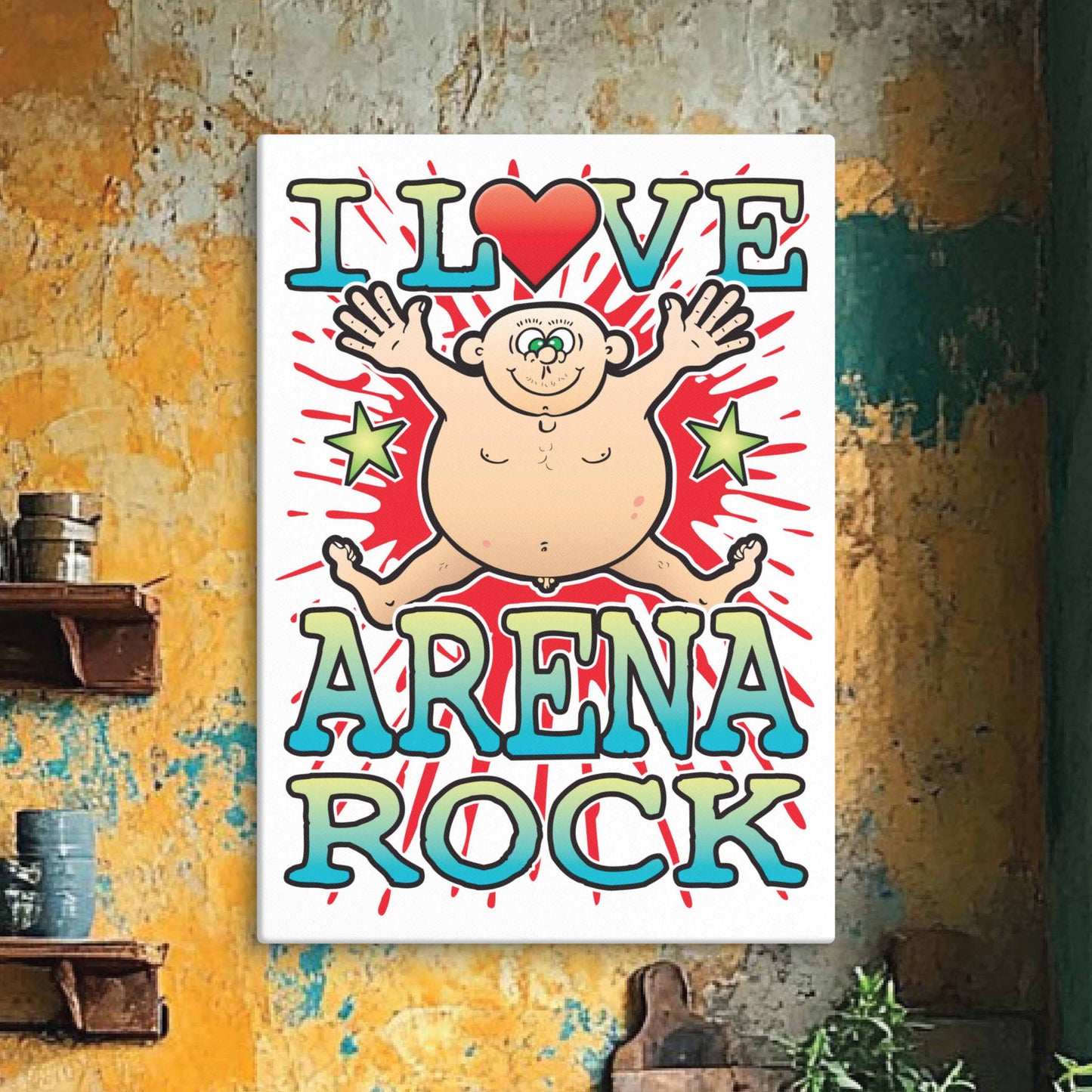 Arena Rock 51x71cm Canvas Print
