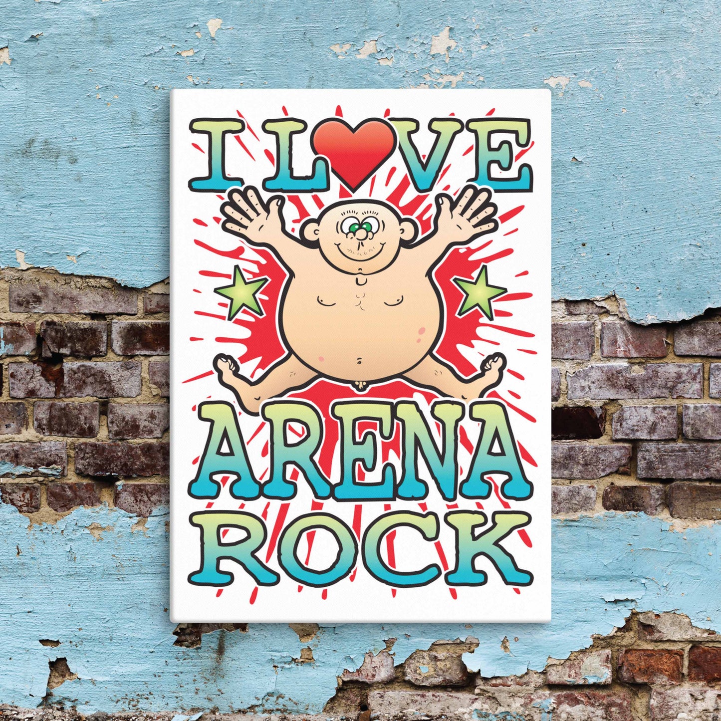 Arena Rock Canvas Print 30x40cm