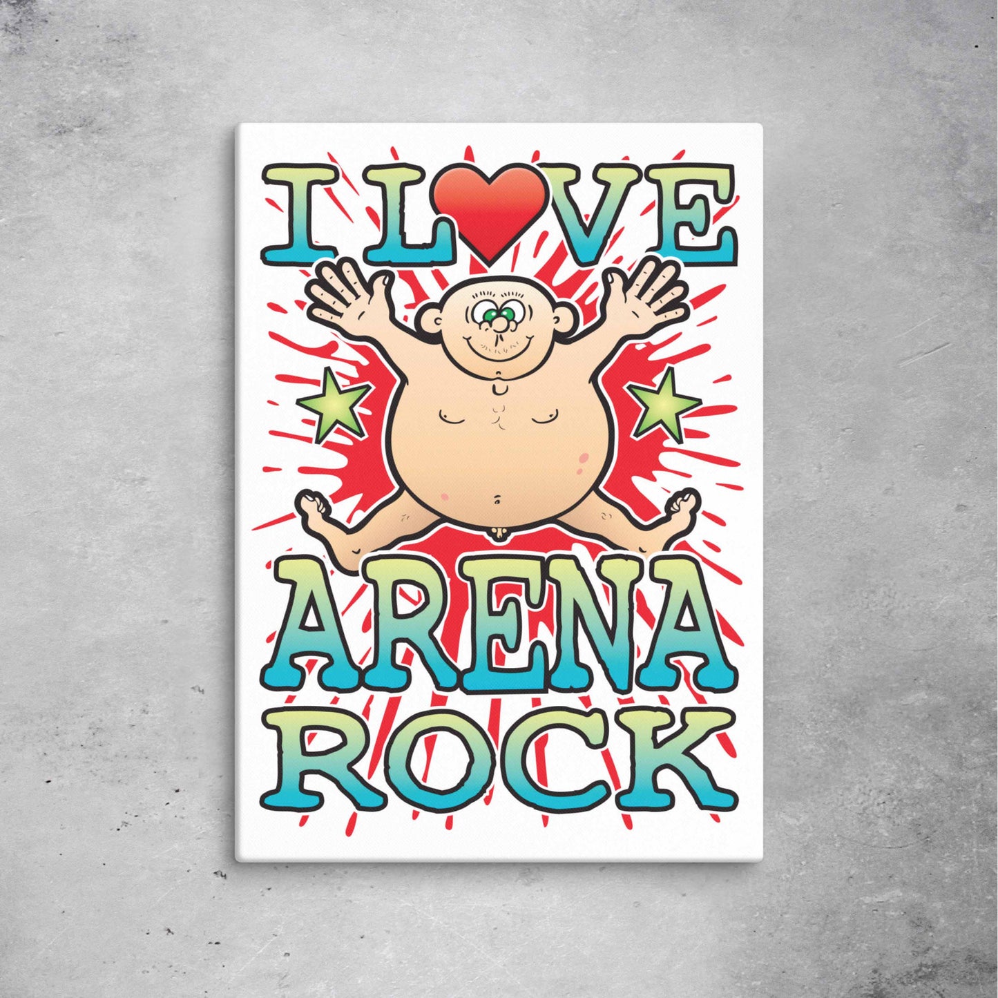 Arena Rock 51x71cm Canvas Print