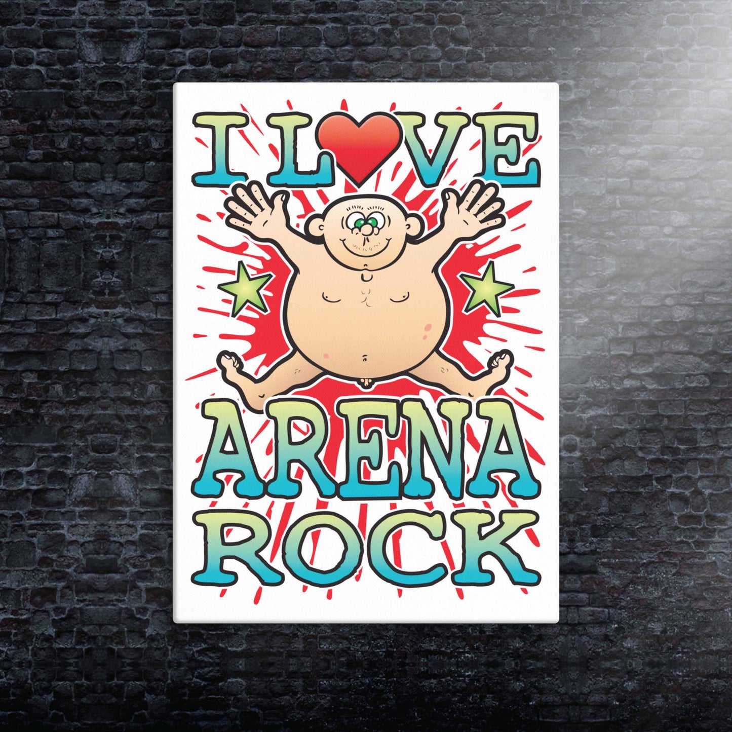 Arena Rock Canvas Print 30x40cm